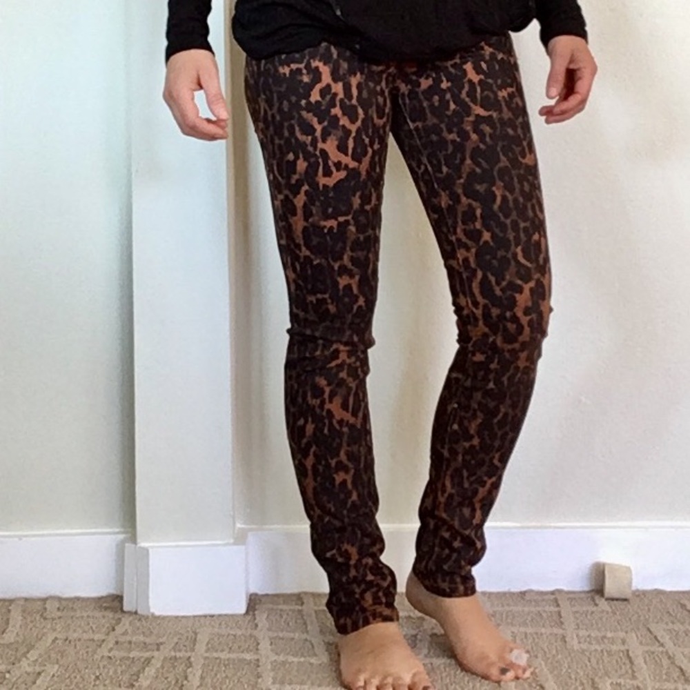 Joe’s jeans leopard print skinny jeans 12 M